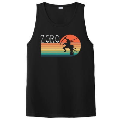 Zoro Samurai Pirate Sunset PosiCharge Competitor Tank