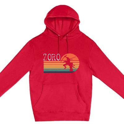 Zoro Samurai Pirate Sunset Premium Pullover Hoodie