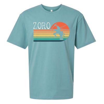 Zoro Samurai Pirate Sunset Sueded Cloud Jersey T-Shirt