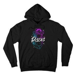 Zodiac Sign Pisces Beautiful Born In February March Hoodie