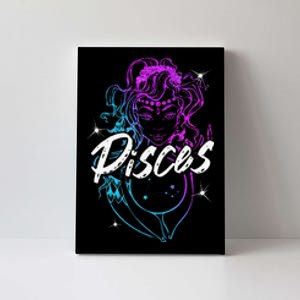 Zodiac Sign Pisces Beautiful Born In February March Canvas