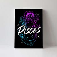 Zodiac Sign Pisces Beautiful Born In February March Canvas