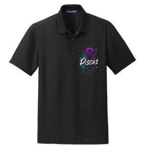 Zodiac Sign Pisces Beautiful Born In February March Dry Zone Grid Polo