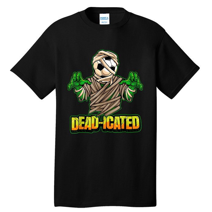 Zombie Soccer Player Scary Soccer Halloween Tall T-Shirt