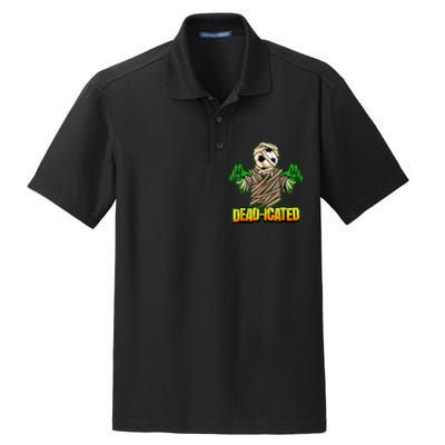 Zombie Soccer Player Scary Soccer Halloween Dry Zone Grid Polo