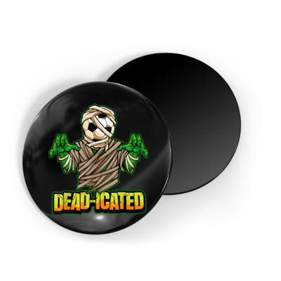 Zombie Soccer Player Scary Soccer Halloween Magnet