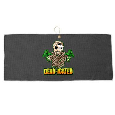 Zombie Soccer Player Scary Soccer Halloween Large Microfiber Waffle Golf Towel