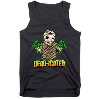 Zombie Soccer Player Scary Soccer Halloween Tank Top