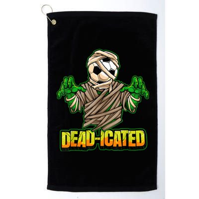 Zombie Soccer Player Scary Soccer Halloween Platinum Collection Golf Towel