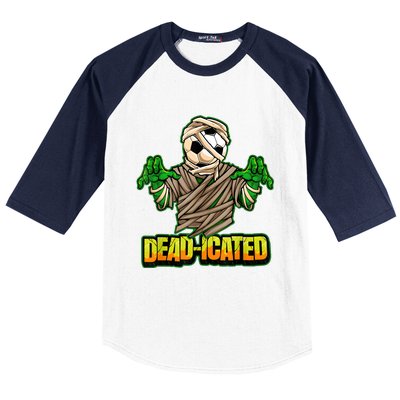 Zombie Soccer Player Scary Soccer Halloween Baseball Sleeve Shirt