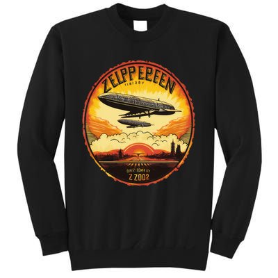 Zeppelin Sunrise Retro Airship Vintage 70s 80s Sweatshirt