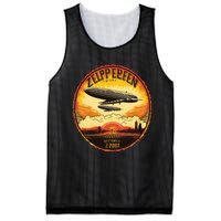 Zeppelin Sunrise Retro Airship Vintage 70s 80s Mesh Reversible Basketball Jersey Tank