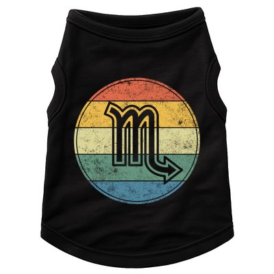 Zodiac Sign Scorpio Symbol Without Text As Vintage Circle Gift Doggie Tank