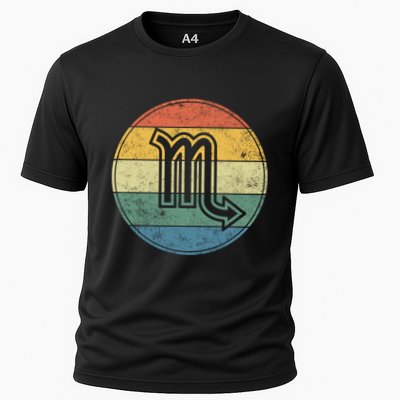 Zodiac Sign Scorpio Symbol Without Text As Vintage Circle Gift Performance Shirt