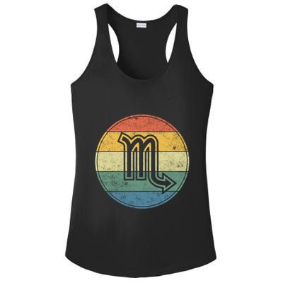 Zodiac Sign Scorpio Symbol Without Text As Vintage Circle Gift Ladies PosiCharge Competitor Racerback Tank