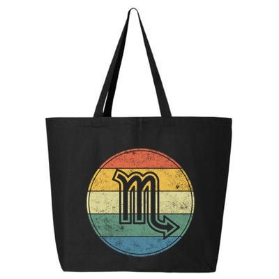 Zodiac Sign Scorpio Symbol Without Text As Vintage Circle Gift 25L Jumbo Tote