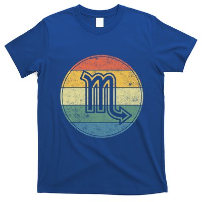 Zodiac Sign Scorpio Symbol Without Text As Vintage Circle Gift T-Shirt