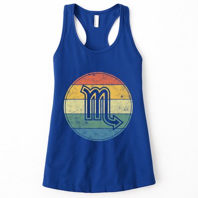 Zodiac Sign Scorpio Symbol Without Text As Vintage Circle Gift Womens Tank Top