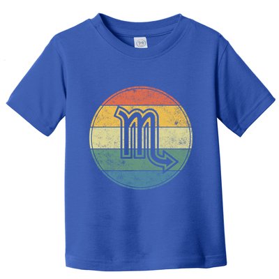Zodiac Sign Scorpio Symbol Without Text As Vintage Circle Gift Toddler T-Shirt