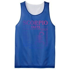 Zodiac Sign Scorpio Facts October November Gift Mesh Reversible Basketball Jersey Tank