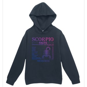 Zodiac Sign Scorpio Facts October November Gift Urban Pullover Hoodie