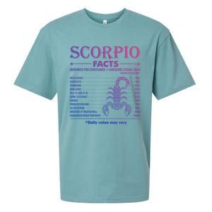 Zodiac Sign Scorpio Facts October November Gift Sueded Cloud Jersey T-Shirt