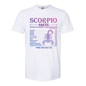 Zodiac Sign Scorpio Facts October November Gift Softstyle CVC T-Shirt