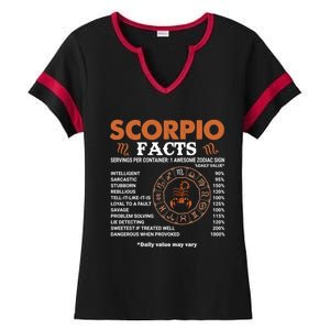 Zodiac Sign Scorpio Facts Cool Gift Ladies Halftime Notch Neck Tee