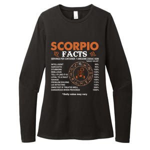 Zodiac Sign Scorpio Facts Cool Gift Womens CVC Long Sleeve Shirt