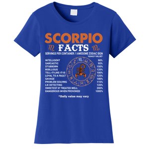 Zodiac Sign Scorpio Facts Cool Gift Women's T-Shirt