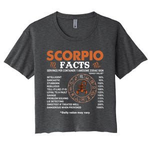 Zodiac Sign Scorpio Facts Cool Gift Women's Crop Top Tee