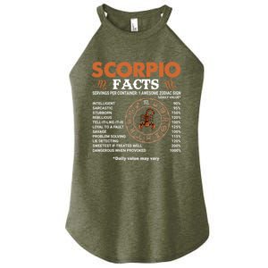 Zodiac Sign Scorpio Facts Cool Gift Women's Perfect Tri Rocker Tank