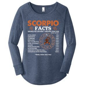 Zodiac Sign Scorpio Facts Cool Gift Women's Perfect Tri Tunic Long Sleeve Shirt