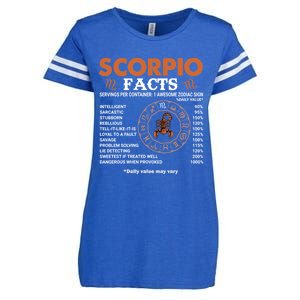 Zodiac Sign Scorpio Facts Cool Gift Enza Ladies Jersey Football T-Shirt