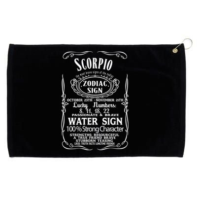 Zodiac Sign Scorpio Horoscope Astrologie Souvenir Outfit Gift Grommeted Golf Towel