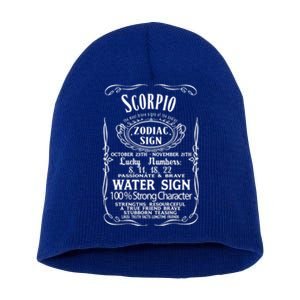 Zodiac Sign Scorpio Horoscope Astrologie Souvenir Outfit Gift Short Acrylic Beanie