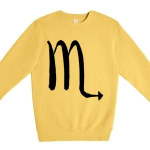 Zodiac Sign Scorpio Horoscope Cute Gift Premium Crewneck Sweatshirt