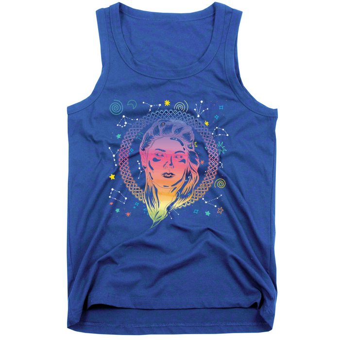 Zodiac Sign Stars Horoscope Earth Sign Astrology Virgo Gift Tank Top