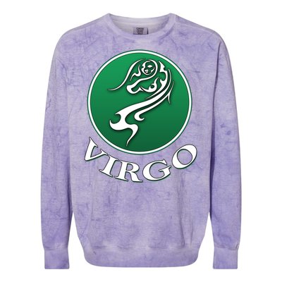 Zodiac Star Sign Astrology Virgo Cool Gift Colorblast Crewneck Sweatshirt