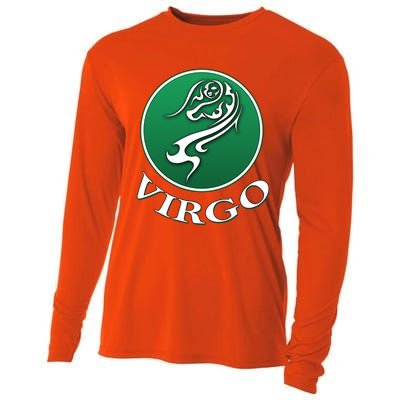 Zodiac Star Sign Astrology Virgo Cool Gift Cooling Performance Long Sleeve Crew