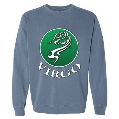 Zodiac Star Sign Astrology Virgo Cool Gift Garment-Dyed Sweatshirt