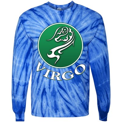 Zodiac Star Sign Astrology Virgo Cool Gift Tie-Dye Long Sleeve Shirt