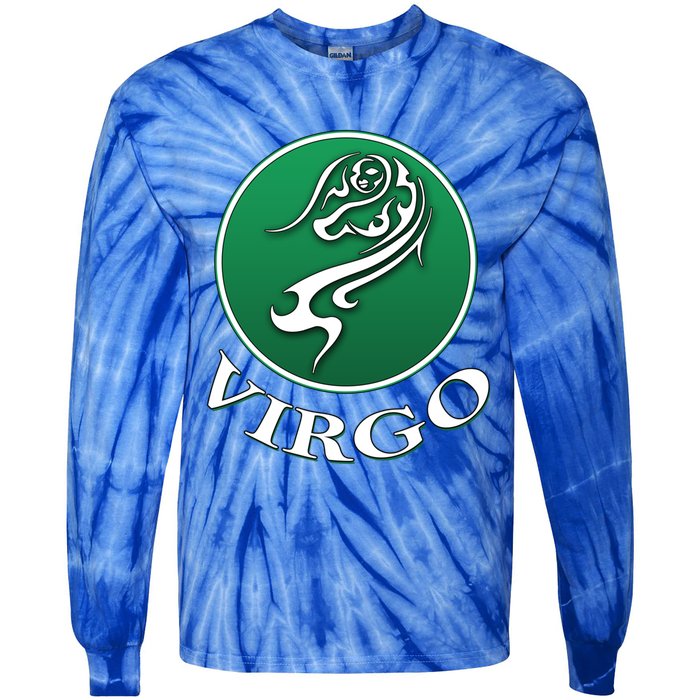 Zodiac Star Sign Astrology Virgo Cool Gift Tie-Dye Long Sleeve Shirt