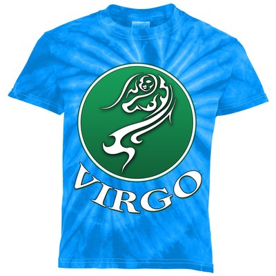 Zodiac Star Sign Astrology Virgo Cool Gift Kids Tie-Dye T-Shirt