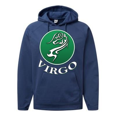 Zodiac Star Sign Astrology Virgo Cool Gift Performance Fleece Hoodie