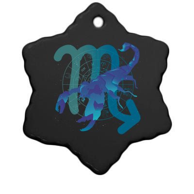 Zodiac Scorpio Symbol Gradient Sign Astrology Meaningful Gift Ceramic Star Ornament