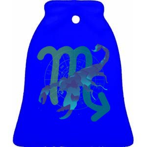 Zodiac Scorpio Symbol Gradient Sign Astrology Meaningful Gift Ceramic Bell Ornament