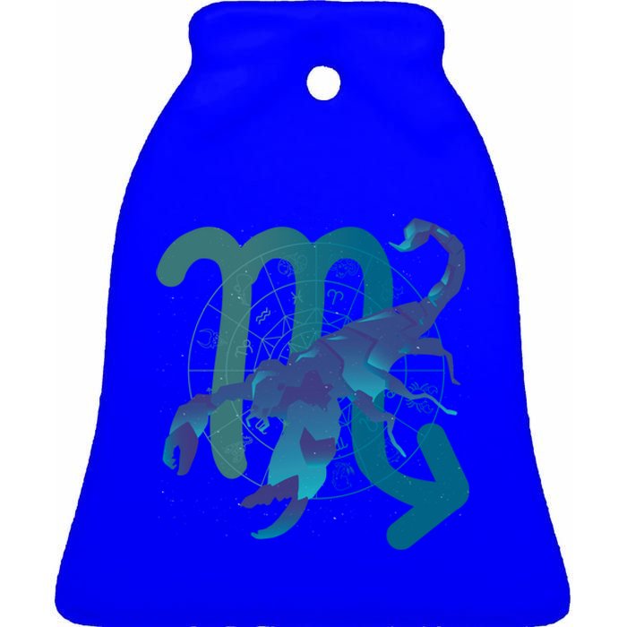 Zodiac Scorpio Symbol Gradient Sign Astrology Meaningful Gift Ceramic Bell Ornament