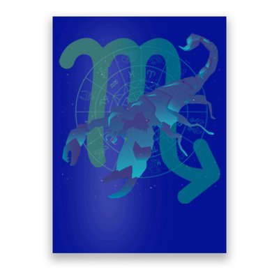 Zodiac Scorpio Symbol Gradient Sign Astrology Meaningful Gift Poster