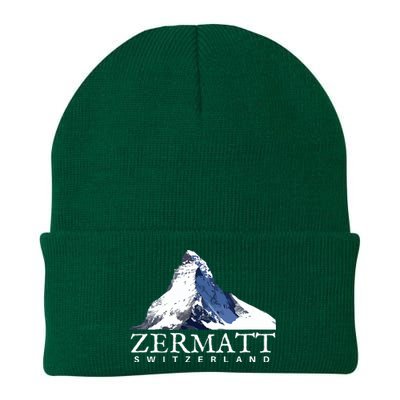 Zermatt Switzerland Swiss Alps Mountain Knit Cap Winter Beanie